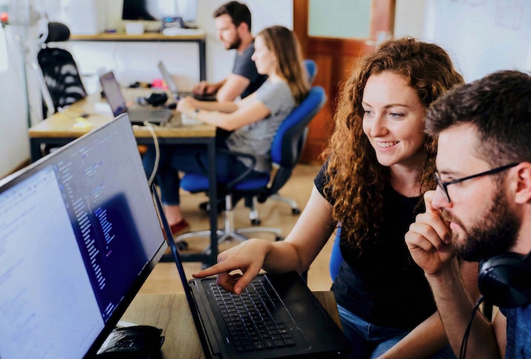 Developers pair programming